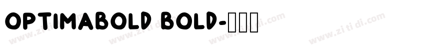 OPTIMABOLD BOLD字体转换